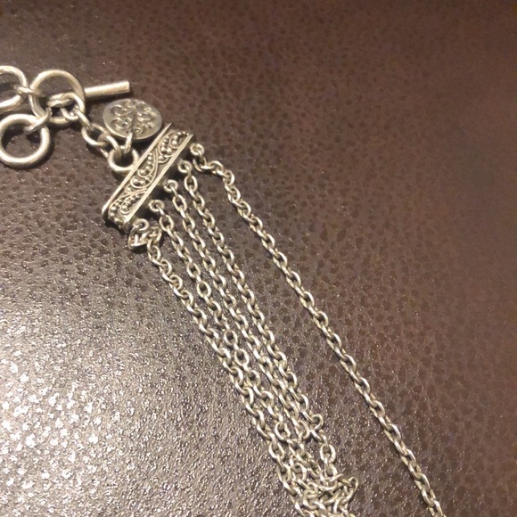 LOIS HILL Sterling Silver Reversible Multi-Strand Floral Pendant Necklace - Picture 15 of 17